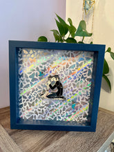 Load image into Gallery viewer, Blue Butterfly Magnetic Blue Frame 9x9
