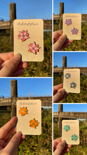 Load image into Gallery viewer, Pair of Flower Mini Pin Fillers, Enamel Pin