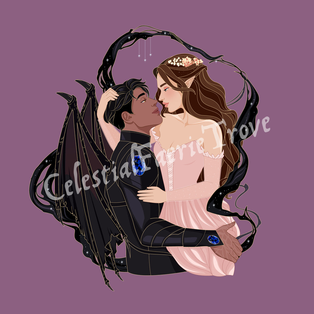 Elain and Azriel Heartmates Pin Presale