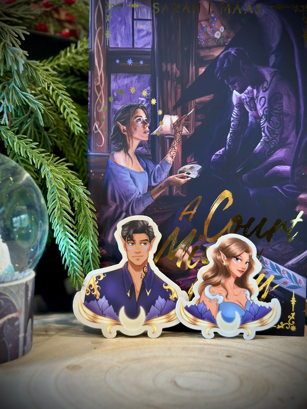 High Lord and Lady of the Night Court Stickers - SJM Acotar