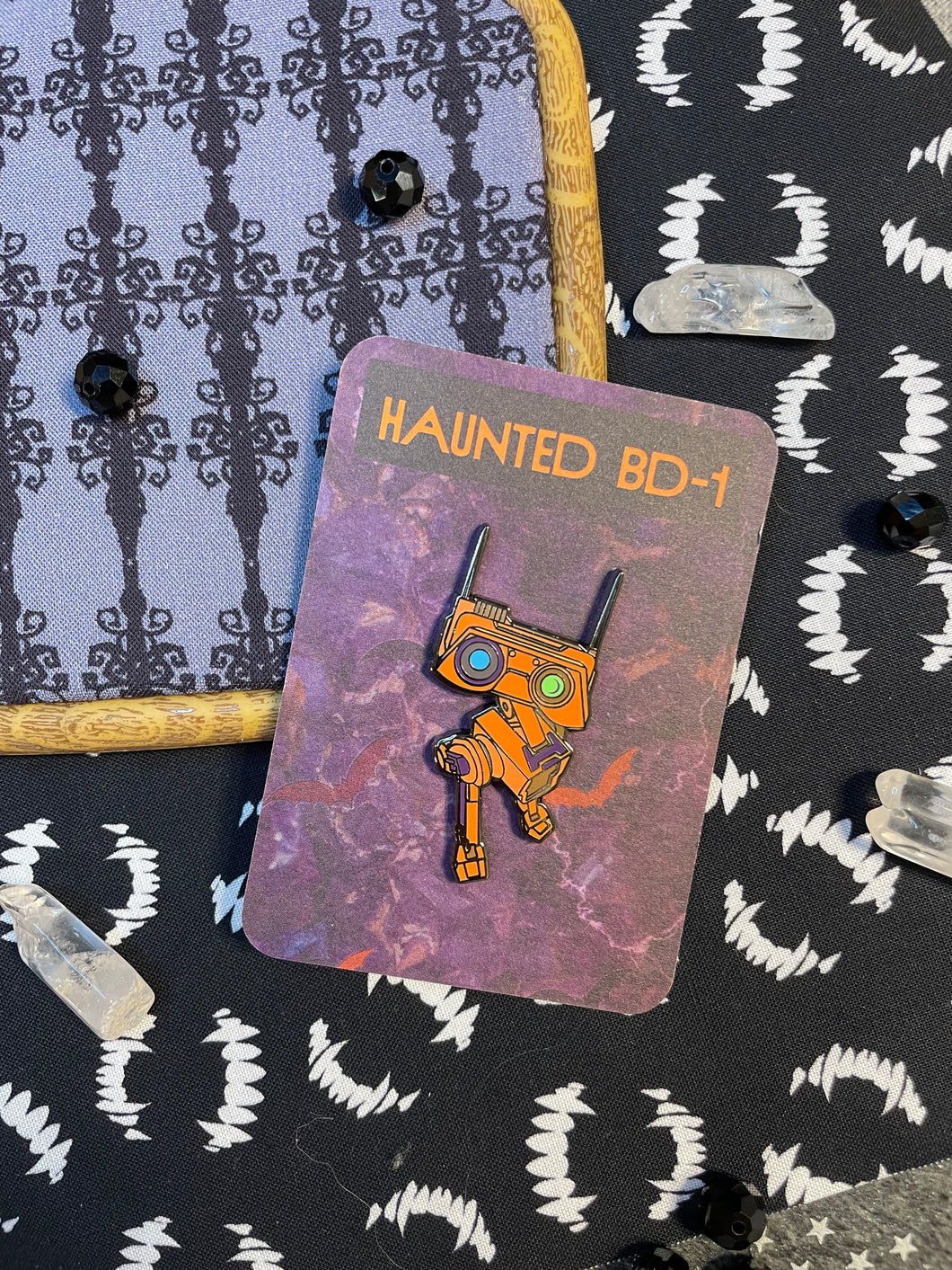 Haunted BD-1 Enamel Pin