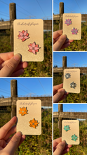 Load image into Gallery viewer, Pair of Flower Mini Pin Fillers, Enamel Pin
